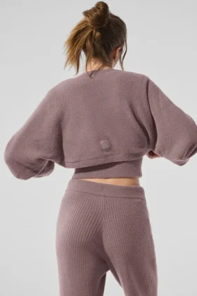 Châle-pull Snuggle up – Champignon
