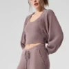 Châle-pull Snuggle up - Champignon
