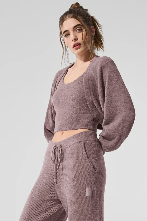 Châle-pull Snuggle up - Champignon