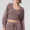 Châle-pull Snuggle up - Champignon