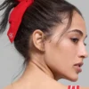 Chouchou « Love Knots » à nouer - Rouge vif