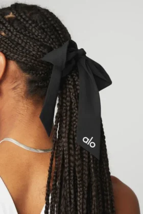 Chouchou à nœuds « Love Knots » – Noir