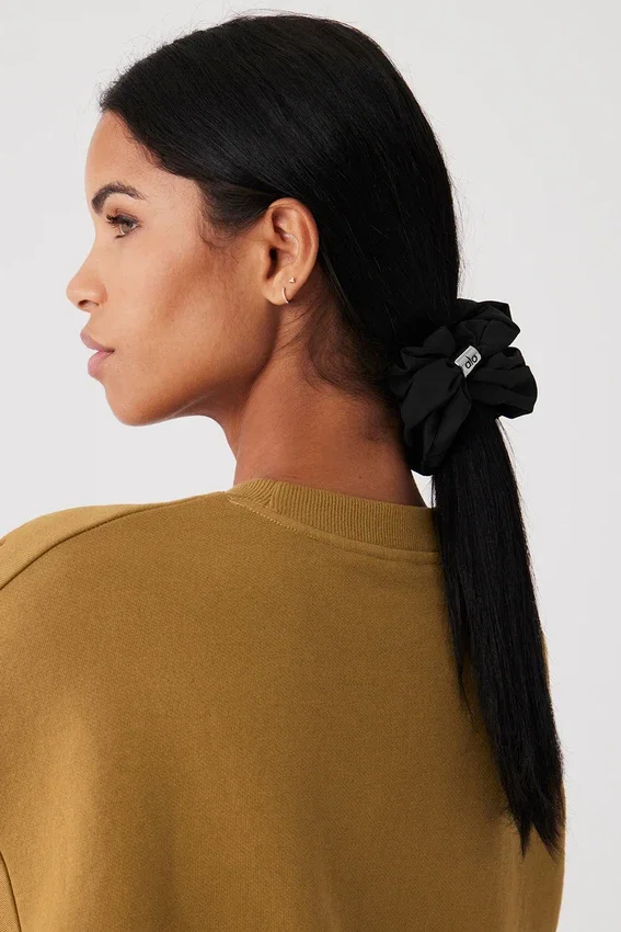 Chouchou oversize « Bead It » - Noir