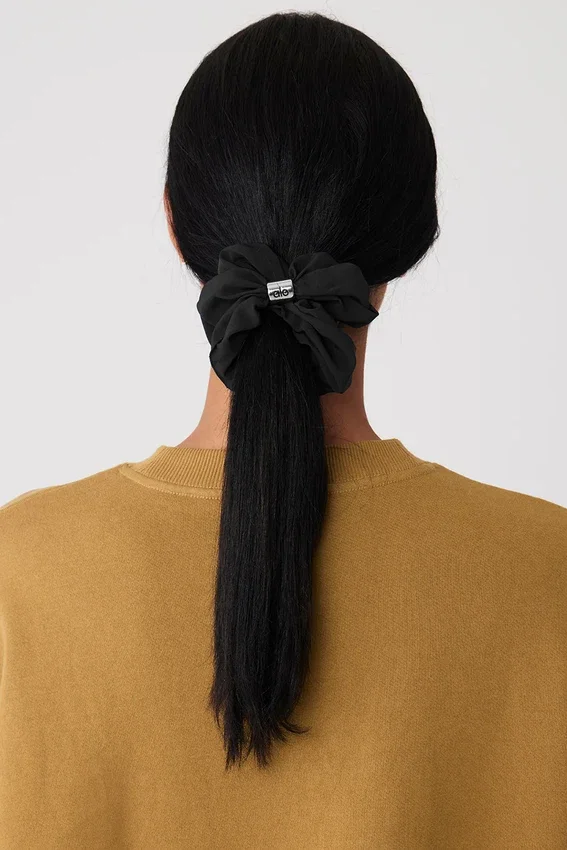 Chouchou oversize « Bead It » - Noir