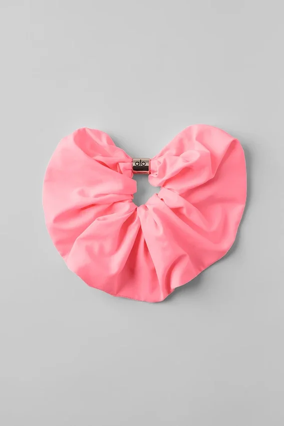 Chouchou oversize Bead It - Rose bonbon fluo
