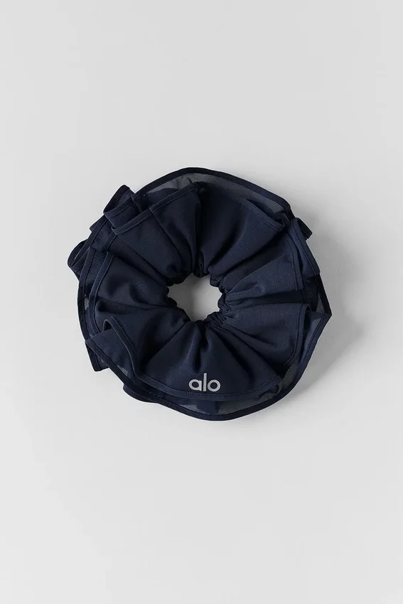 Chouchou oversize « Mesh Sweet Nothing » - Bleu marine