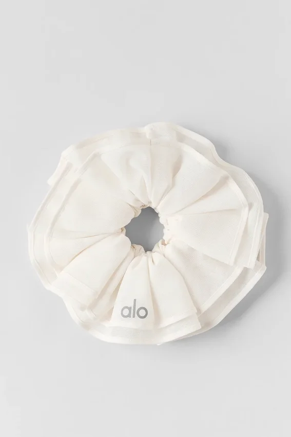 Chouchou oversize « Sweet Nothing » en maille - Ivoire