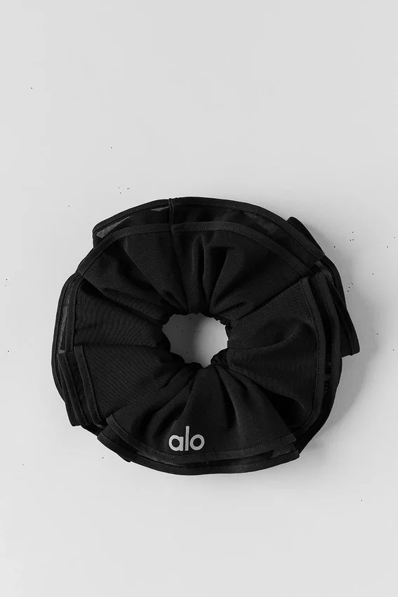 Chouchou oversize Sweet Nothing en maille - Noir