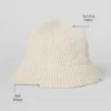 Cloche en tricot denim - Ivoire/Lait d'avoine