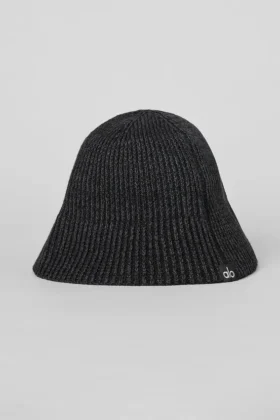 Cloche en tricot denim – Noir/Anthracite