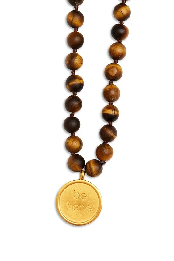 Collier Mala en œil-de-tigre