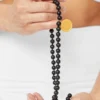 Collier Mala en onyx noir