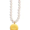 Collier Mala en quartz rose