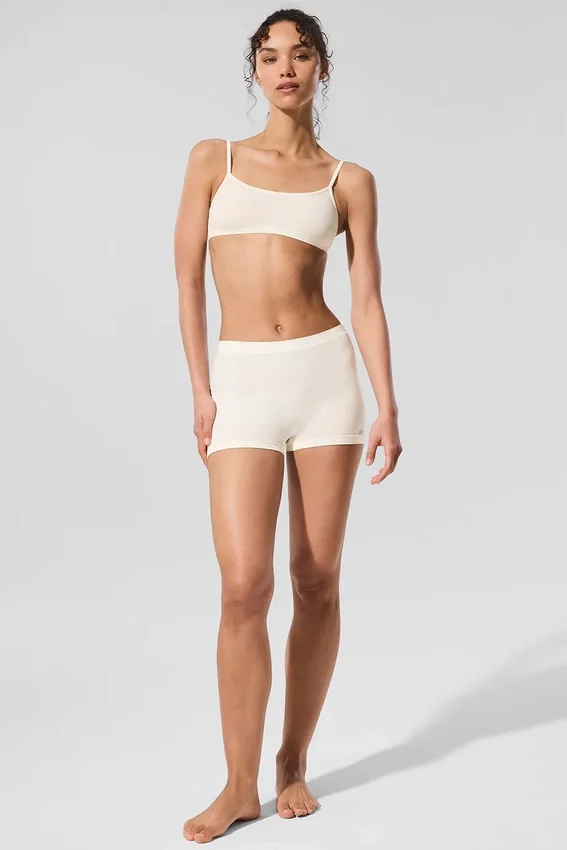 Culotte courte Sheer Glow - Ivoire