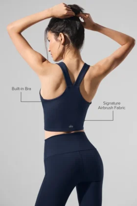 Débardeur Airbrush Real Bra – Bleu marine
