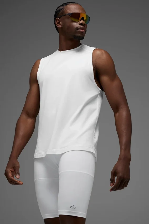 Débardeur Alo Vapor Muscle - Blanc