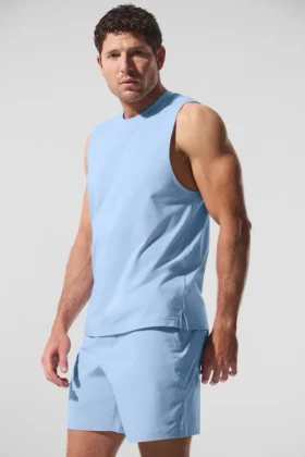 Débardeur Alo Vapor Muscle - Bleu coquillage