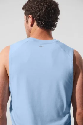 Débardeur Alo Vapor Muscle – Bleu coquillage