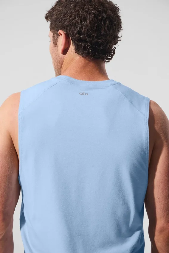 Débardeur Alo Vapor Muscle - Bleu coquillage