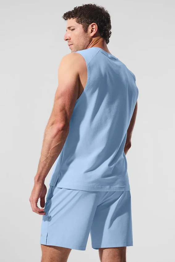 Débardeur Alo Vapor Muscle - Bleu coquillage