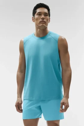 Débardeur Alo Vapor Muscle – Blue Breeze
