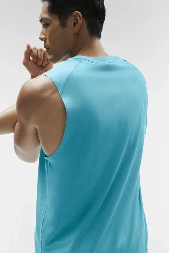 Débardeur Alo Vapor Muscle – Blue Breeze