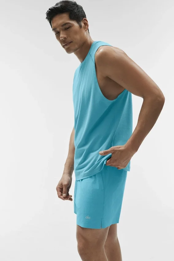 Débardeur Alo Vapor Muscle – Blue Breeze