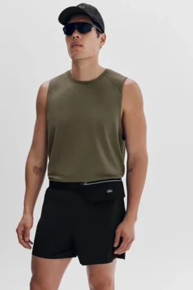 Débardeur Alo Vapor Muscle – Olive Tree