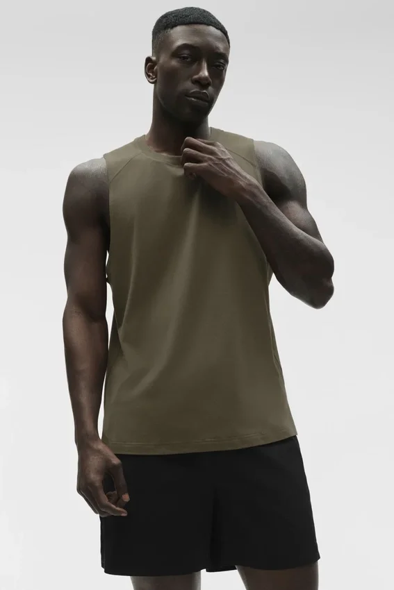 Débardeur Alo Vapor Muscle – Olive Tree