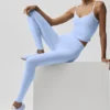 Débardeur avec soutien-gorge intégré Airbrush Refined - Bleu Provence clair/Blanc