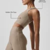 Débardeur avec soutien-gorge intégré Airlift Super Sleek - Gravel