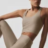 Débardeur avec soutien-gorge intégré Airlift Super Sleek - Gravel