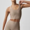 Débardeur avec soutien-gorge intégré Airlift Super Sleek - Gravel