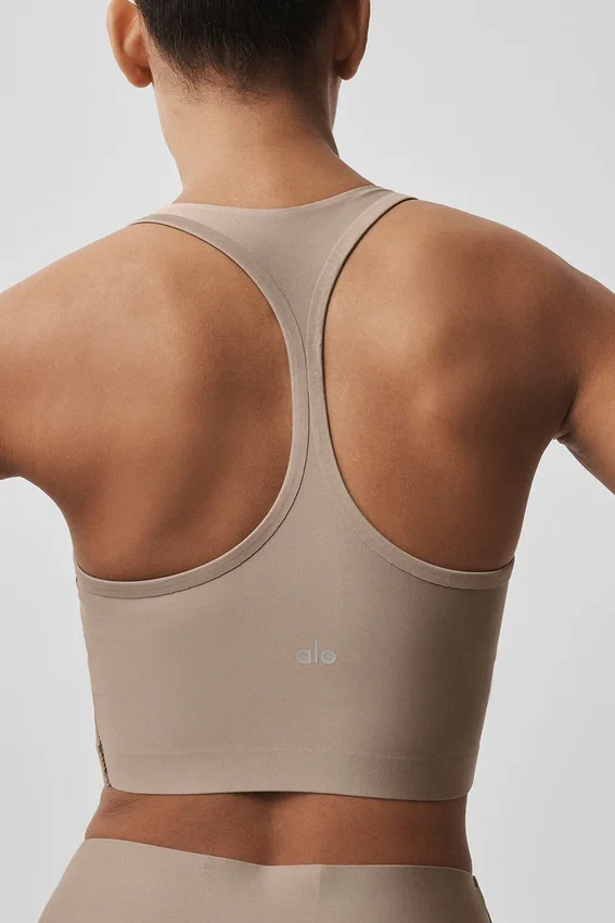 Débardeur avec soutien-gorge intégré Airlift Super Sleek - Gravel