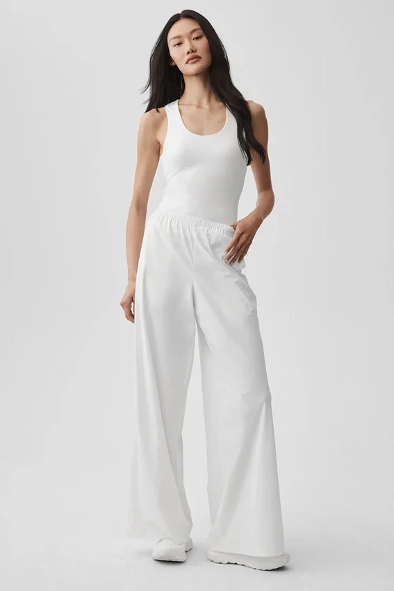 Débardeur avec soutien-gorge intégré Alo Softsculpt « No Nonsense » - Blanc