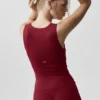 Débardeur avec soutien-gorge intégré Alo Softsculpt « No Nonsense » - Rouge « Summer Romance »