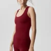 Débardeur avec soutien-gorge intégré Alo Softsculpt « No Nonsense » - Rouge « Summer Romance »