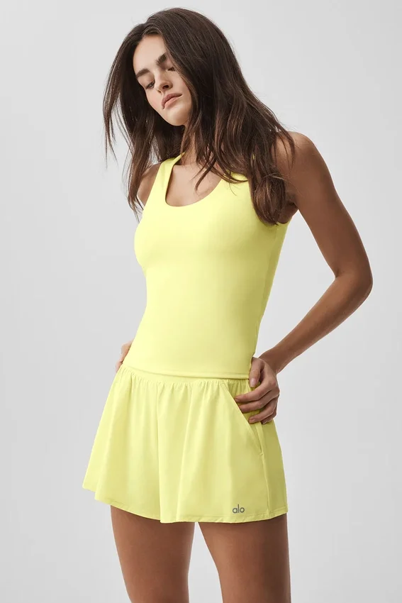 Débardeur avec soutien-gorge intégré Alo Softsculpt « No Nonsense » - Sunshine