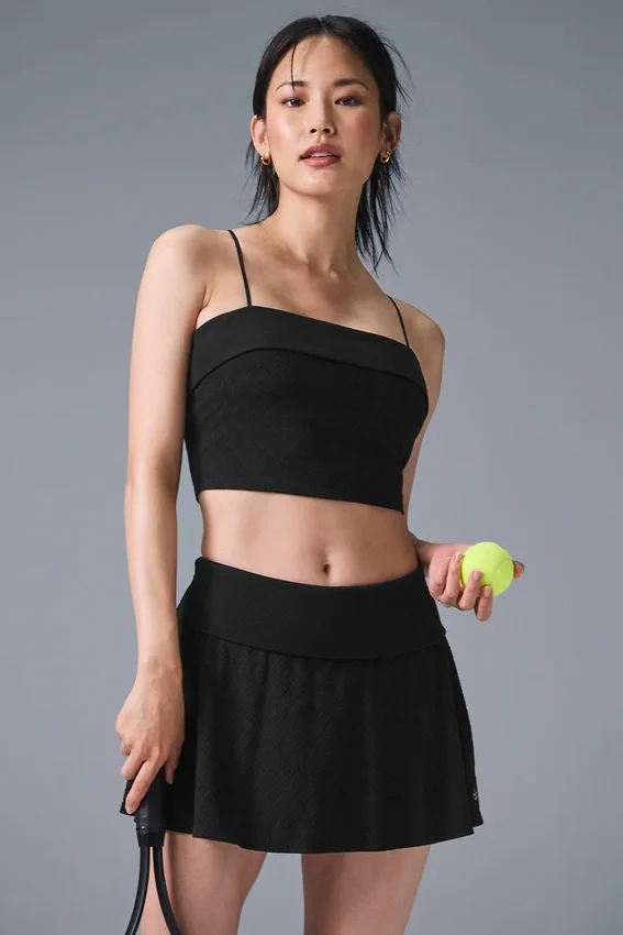 Débardeur avec soutien-gorge intégré « Doubles Only » - Noir
