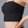 Débardeur avec soutien-gorge intégré « Doubles Only » - Noir