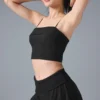 Débardeur avec soutien-gorge intégré « Doubles Only » - Noir