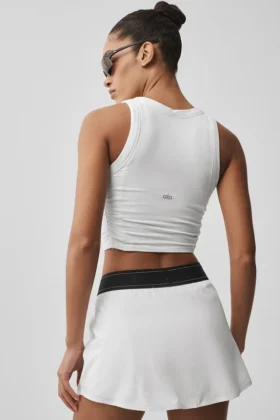 Débardeur avec soutien-gorge intégré Sway – Blanc