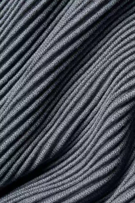 Débardeur à bretelles en maille denim - Gris acier/Anthracite