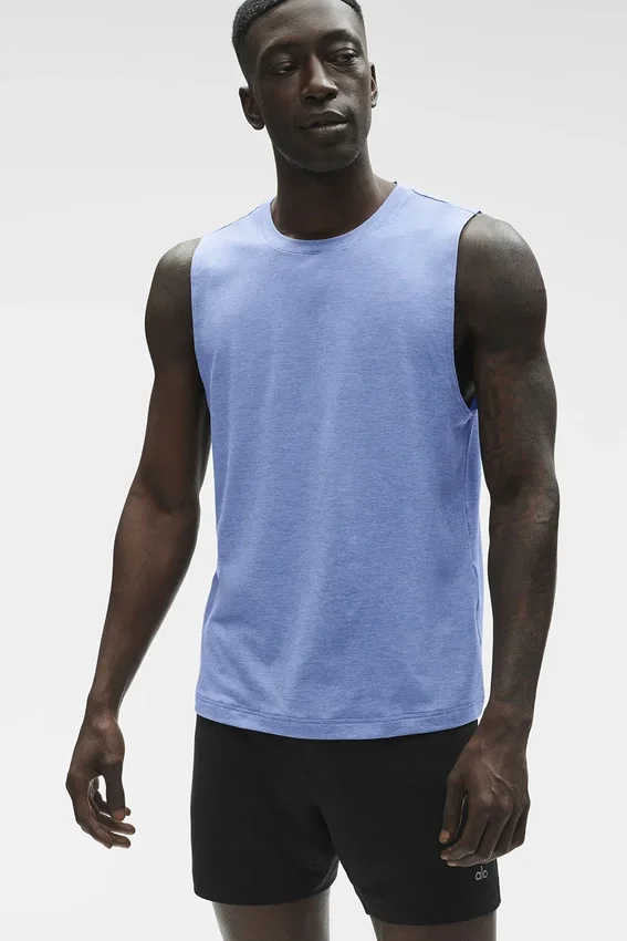 Débardeur Conquer Muscle - Bleu Provence chiné
