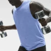 Débardeur Conquer Muscle - Bleu Provence chiné