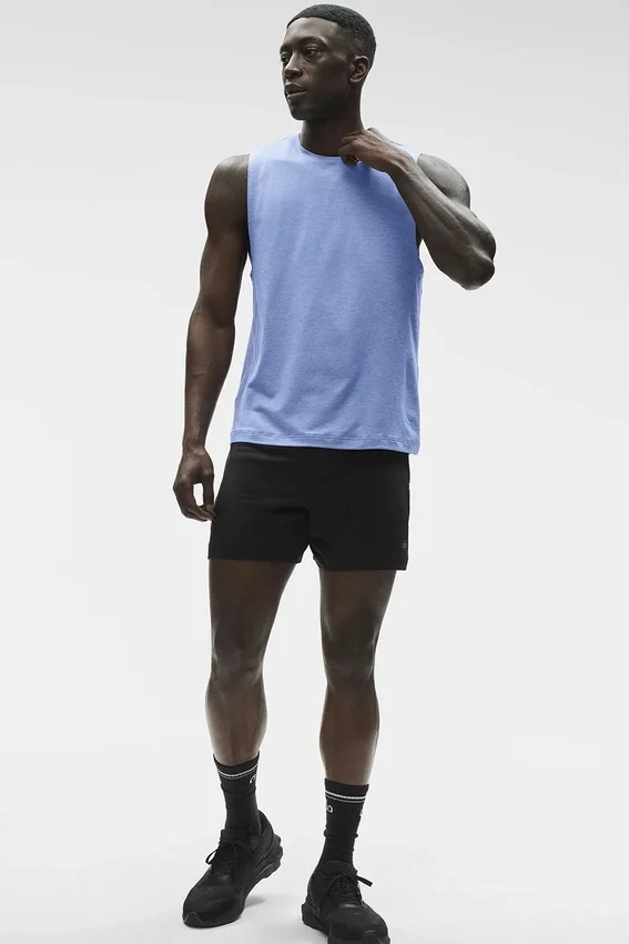 Débardeur Conquer Muscle - Bleu Provence chiné
