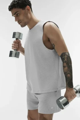 Débardeur Conquer Muscle - Gris chiné athlétique