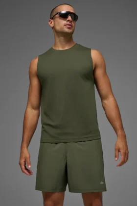 Débardeur Conquer Muscle - Vert olive