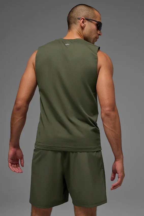 Débardeur Conquer Muscle - Vert olive