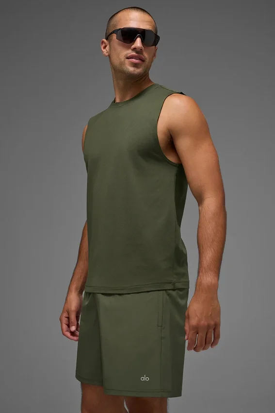 Débardeur Conquer Muscle - Vert olive